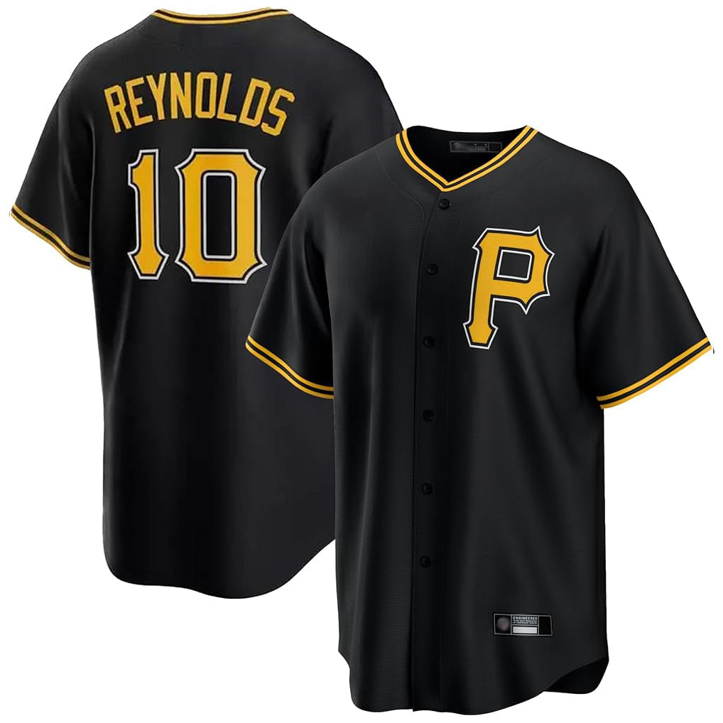 Punc P.Pirates #10 Bryan Reynolds Player Black Alternate 2025 Home Game Stitched Jerseys