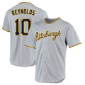 Punc P.Pirates #10 Bryan Reynolds Player Gray Road Home Game Stitched Jerseys