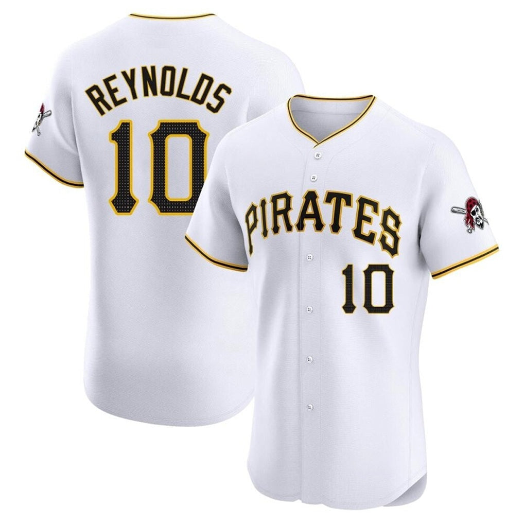 Punc P.Pirates #10 Bryan Reynolds Player White Home Limited Elite Stitched Jerseys