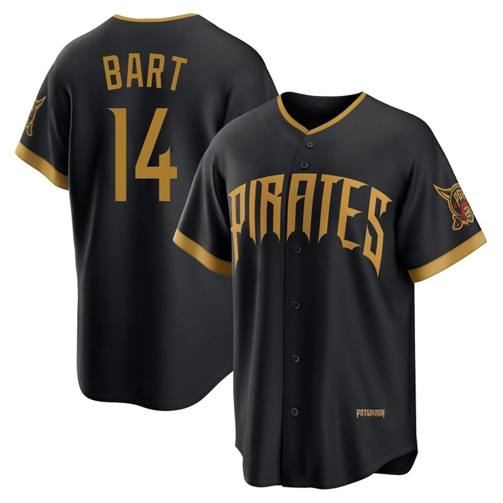 Punc P.Pirates #14 Joey Bart Player Black 2026 City Connect Home Game Stitched Jerseys