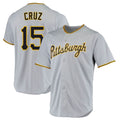 Punc P.Pirates #15 Oneil Cruz Player Gray Road Home Game Stitched Jerseys
