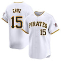 Punc P.Pirates #15 Oneil Cruz Player White Home Limited Stitched Jerseys