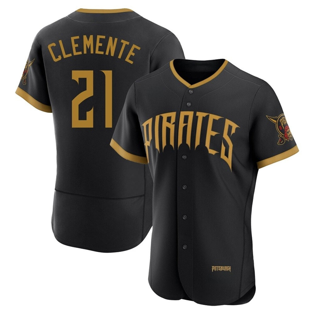 Punc P.Pirates #21 Roberto Clemente Player Black 2026 City Connect Home Limited Elite Stitched Jerseys