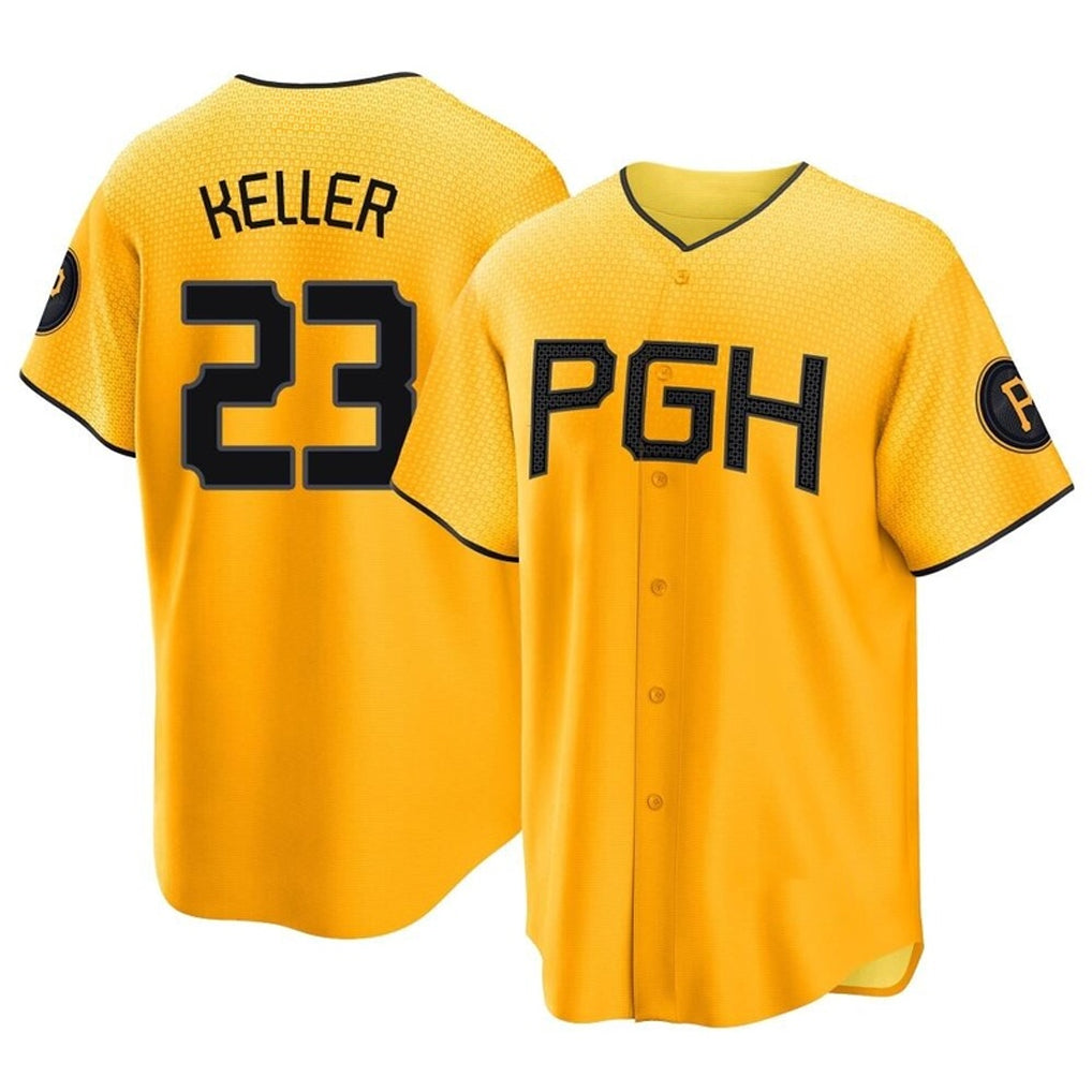 Punc P.Pirates #23 Mitch Keller Player Gold City Connect Home Game Stitched Jerseys