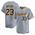 Punc P.Pirates #23 Mitch Keller Player Gray Road Home Limited Stitched Jerseys