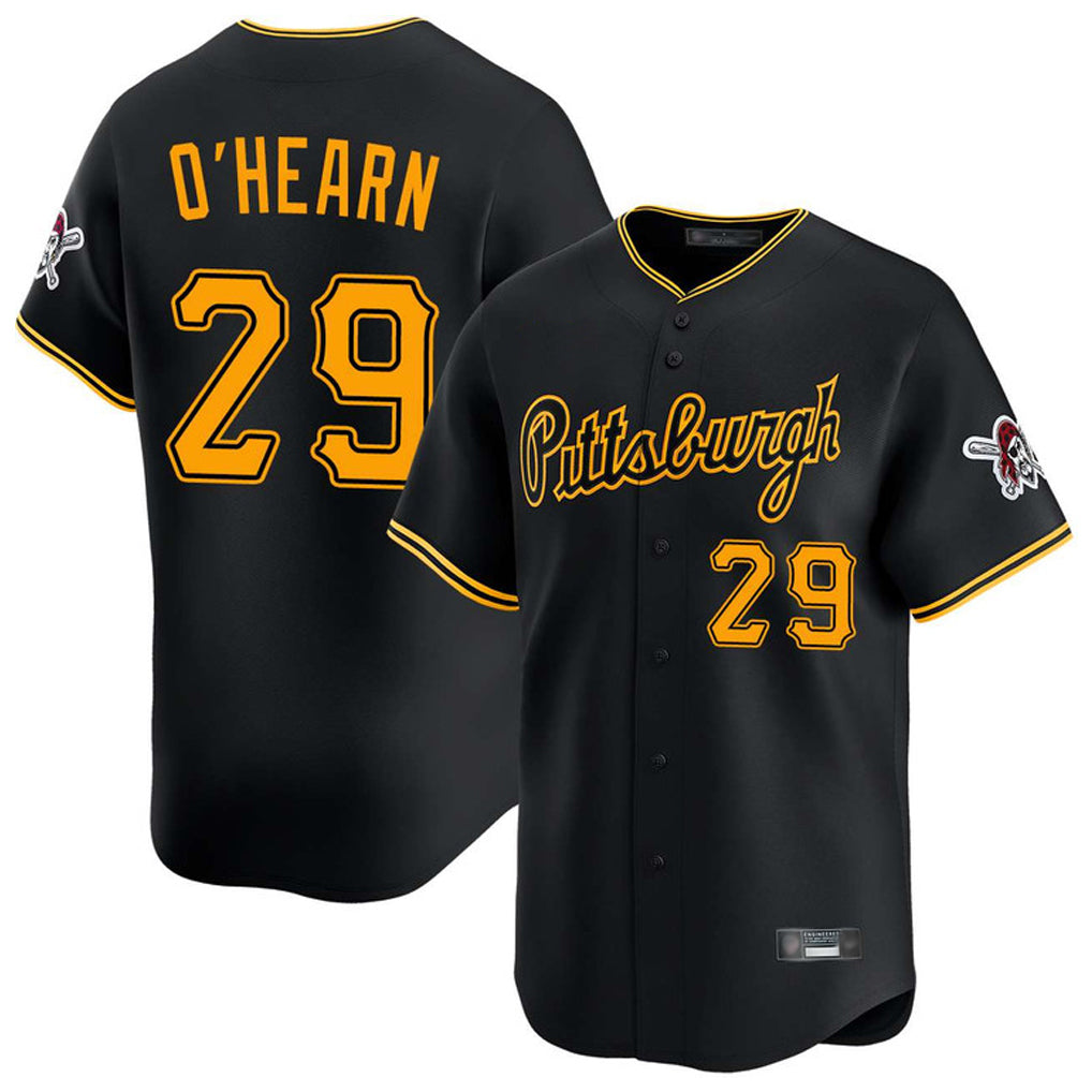 Punc P.Pirates #29 Ryan O'Hearn Player Black Alt Home Limited Stitched Jerseys