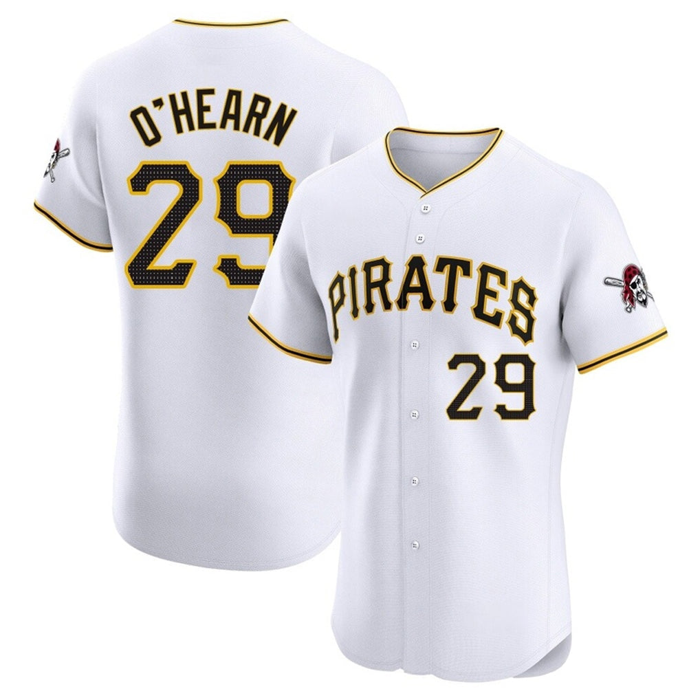 Punc P.Pirates #29 Ryan O'Hearn Player White Home Limited Elite Stitched Jerseys