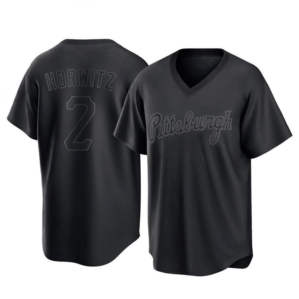 Punc P.Pirates #2 Spencer Horwitz Player Black Fashion Home Game Stitched Jerseys