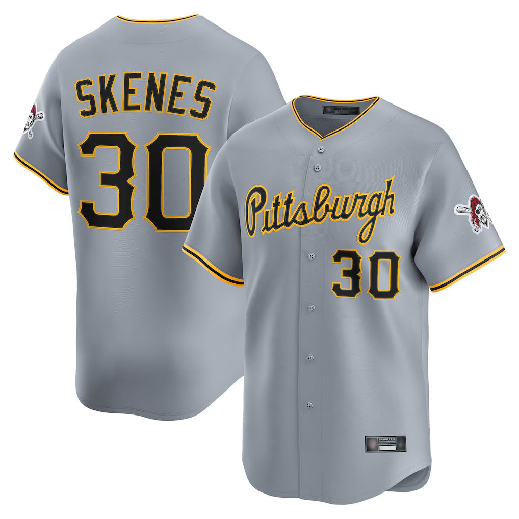 Punc P.Pirates #30 Paul Skenes Player Gray Road Home Limited Stitched Jerseys