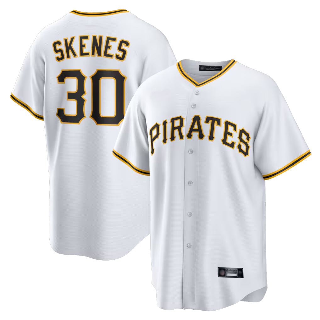 Punc P.Pirates #30 Paul Skenes Player White Home Game Stitched Jerseys