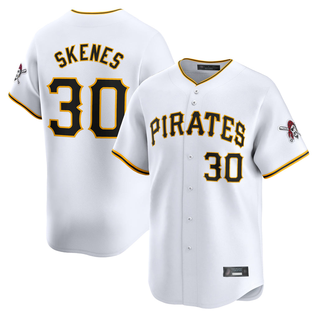 Punc P.Pirates #30 Paul Skenes Player White Home Limited Stitched Jerseys
