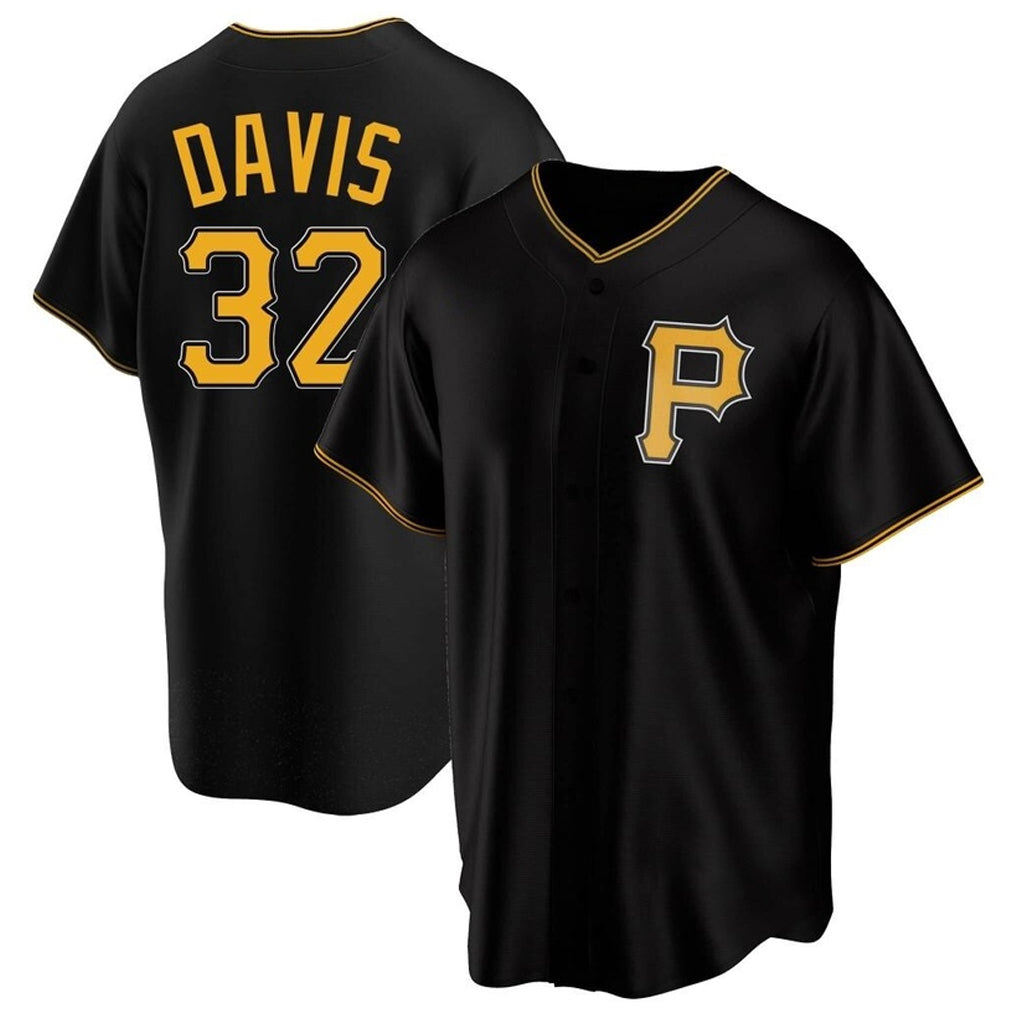 Punc P.Pirates #32 Henry Davis Player Black Alternate 2025 Home Game Stitched Jerseys