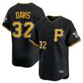 Punc P.Pirates #32 Henry Davis Player Black Alternate Limited Game Stitched Jerseys
