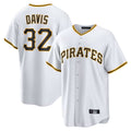 Punc P.Pirates #32 Henry Davis Player White Home Game Stitched Jerseys