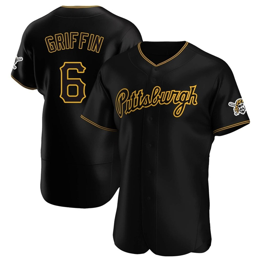 Punc P.Pirates #6 Konnor Griffin Player Black Home Limited Elite Stitched Jerseys