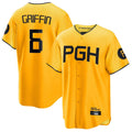 Punc P.Pirates #6 Konnor Griffin Player Gold City Connect Home Game Stitched Jerseys