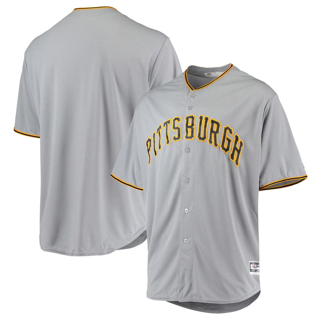 Punc P.Pirates Blank Player Gray Road Home Game Stitched Jerseys