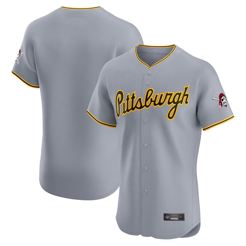 Punc P.Pirates Blank Player Gray Road Home Limited Elite Stitched Jerseys