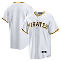 Punc P.Pirates Blank Player White Home Game Stitched Jerseys
