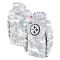 Punc P.Steelers Arctic Camo Limited Salute to Service Pullover Hoodies Game Blank Player Stitched Jerseys