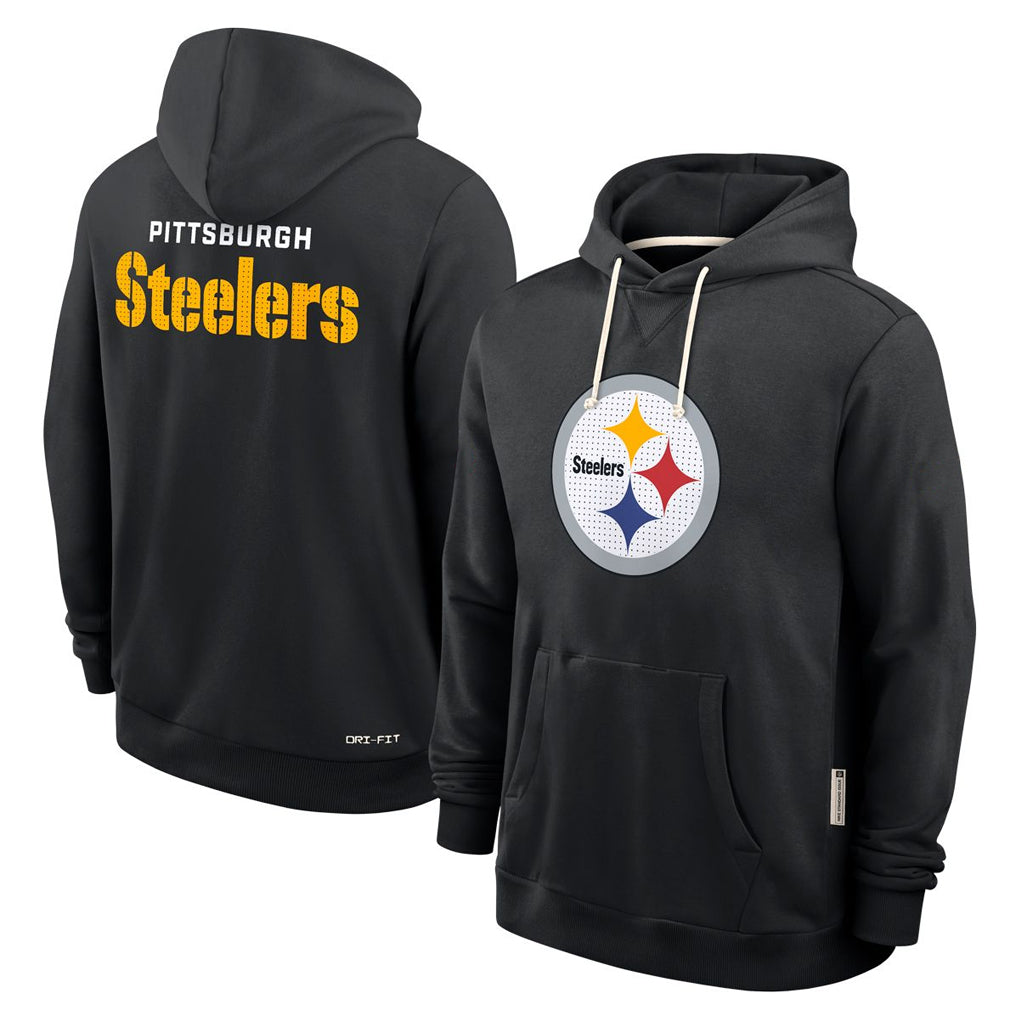 Punc P.Steelers Blck LOGO Pullover Hoodies Limited Blank Player Stitched Jerseys