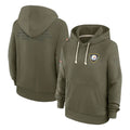 Punc P.Steelers Olive Salute to Service Pullover Hoodies Limited Blank Player Stitched Jerseys