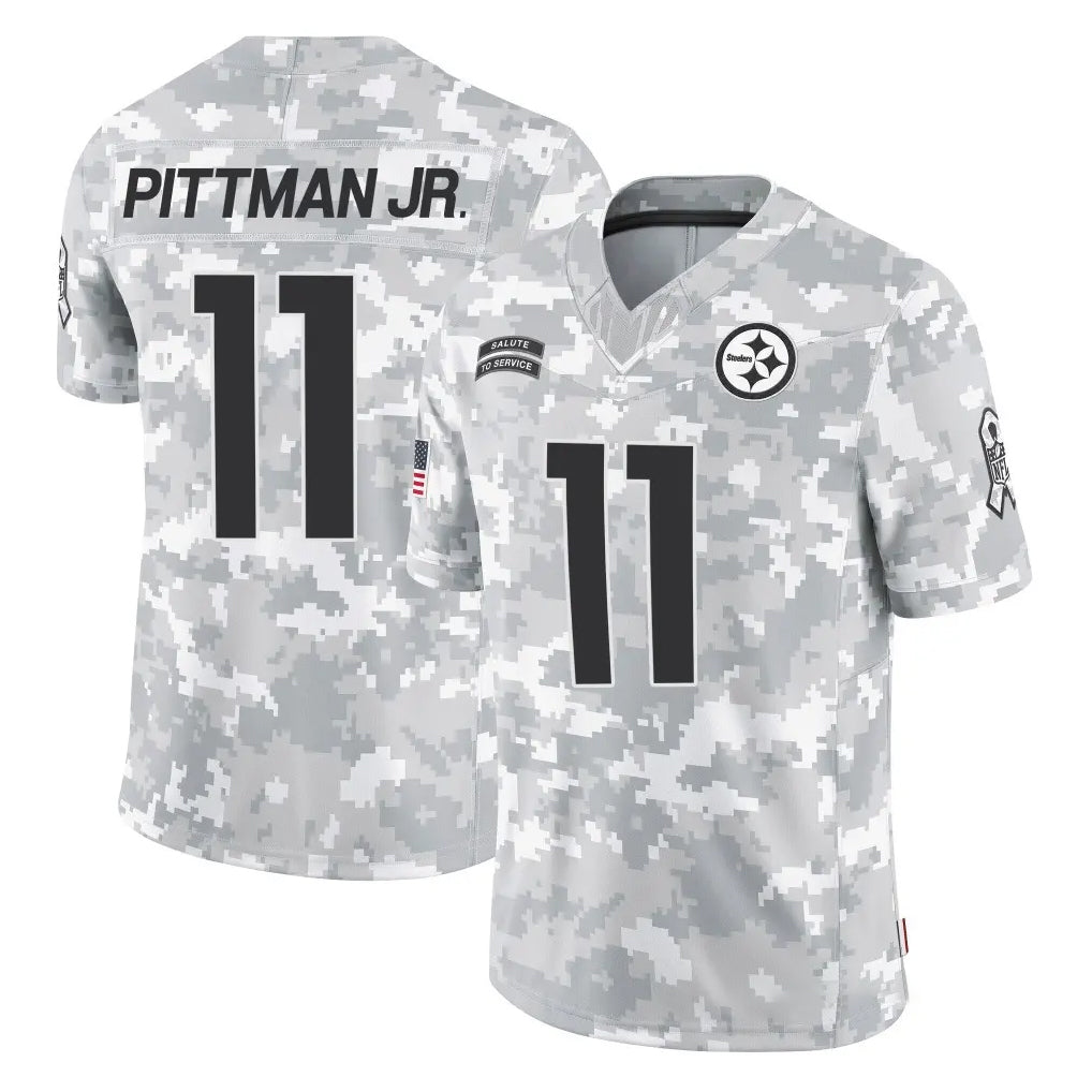 Punc P.Steelers #11 Michael Pittman Jr. Player Arctic Camo Limited Salute To Service Home Game Stitched Jerseys