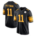 Punc P.Steelers #11 Michael Pittman Jr. Player Black Color Rush Home Game Stitched Jerseys