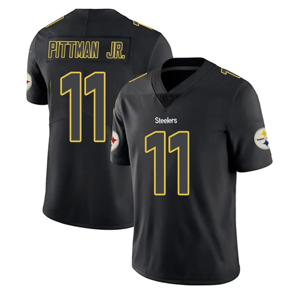 Punc P.Steelers #11 Michael Pittman Jr. Player Black Impact Limited Home Game Stitched Jerseys