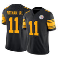 Punc P.Steelers #11 Michael Pittman Jr. Player Black Limited 2nd Alternate Vapor F.U.S.E. Home Game Stitched Jerseys