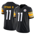 Punc P.Steelers #11 Michael Pittman Jr. Player Black Limited Vapor F.U.S.E. Home Game Stitched Jerseys