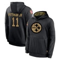 Punc P.Steelers #11 Michael Pittman Jr. Player Black Salute to Service Hoodies Limited Game Stitched Jerseys