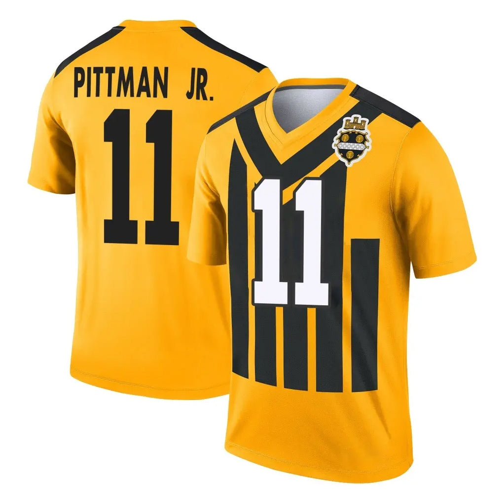 Punc P.Steelers #11 Michael Pittman Jr. Player Gold Legend Limited 1933 Throwback Performance Home Game Stitched Jerseys
