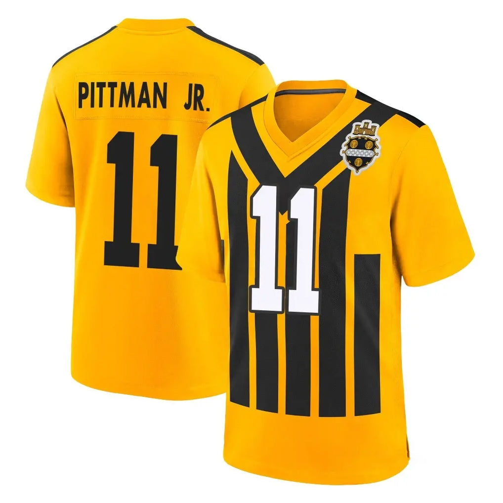 Punc P.Steelers #11 Michael Pittman Jr. Player Gold Limited 1933 Throwback Home Game Stitched Jerseys
