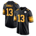 Punc P.Steelers #13 Rico Dowdle Player Black Color Rush Home Game Stitched Jerseys