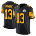 Punc P.Steelers #13 Rico Dowdle Player Black Limited Color Rush Home Game Stitched Jerseys