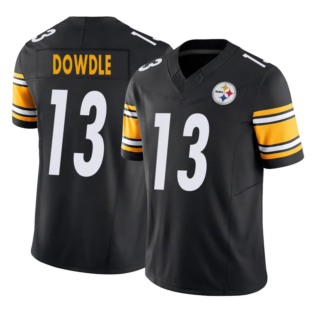 Punc P.Steelers #13 Rico Dowdle Player Black Limited Vapor F.U.S.E. Home Game Stitched Jerseys