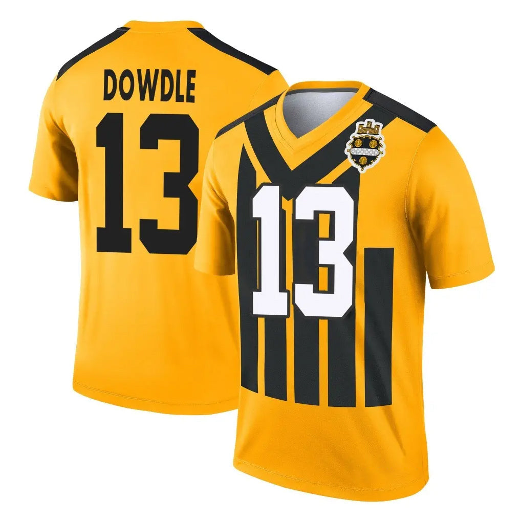 Punc P.Steelers #13 Rico Dowdle Player Gold Legend Limited 1933 Throwback Performance Home Game Stitched Jerseys
