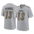 Punc P.Steelers #13 Rico Dowdle Player Gray Atmosphere Fashion Home Game Stitched Jerseys