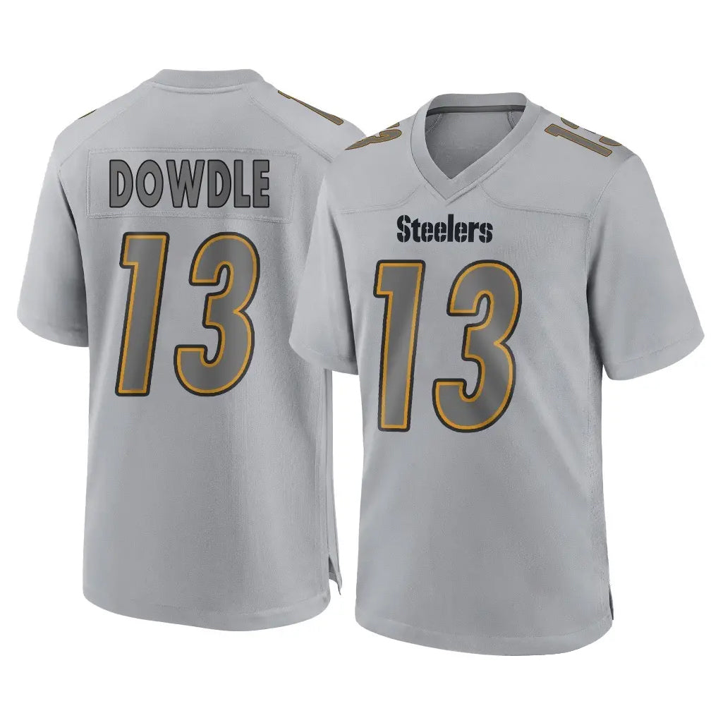 Punc P.Steelers #13 Rico Dowdle Player Gray Atmosphere Fashion Home Game Stitched Jerseys