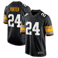 Punc P.Steelers #24 Joey Porter Jr. Black Alternate Game American Stitched Jerseys