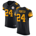 Punc P.Steelers #24 Joey Porter Jr. Black Vapor Untouchable Elite Color Rush American Stitched Jerseys
