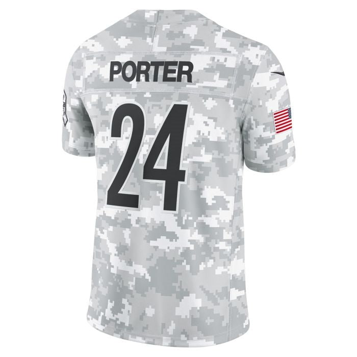 Punc P.Steelers #24 Joey Porter Jr. Limited Salute to Service Stitched Jerseys
