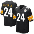 Punc P.Steelers #24 Joey Porter Jr. Player Black Game Home Stitched Jerseys