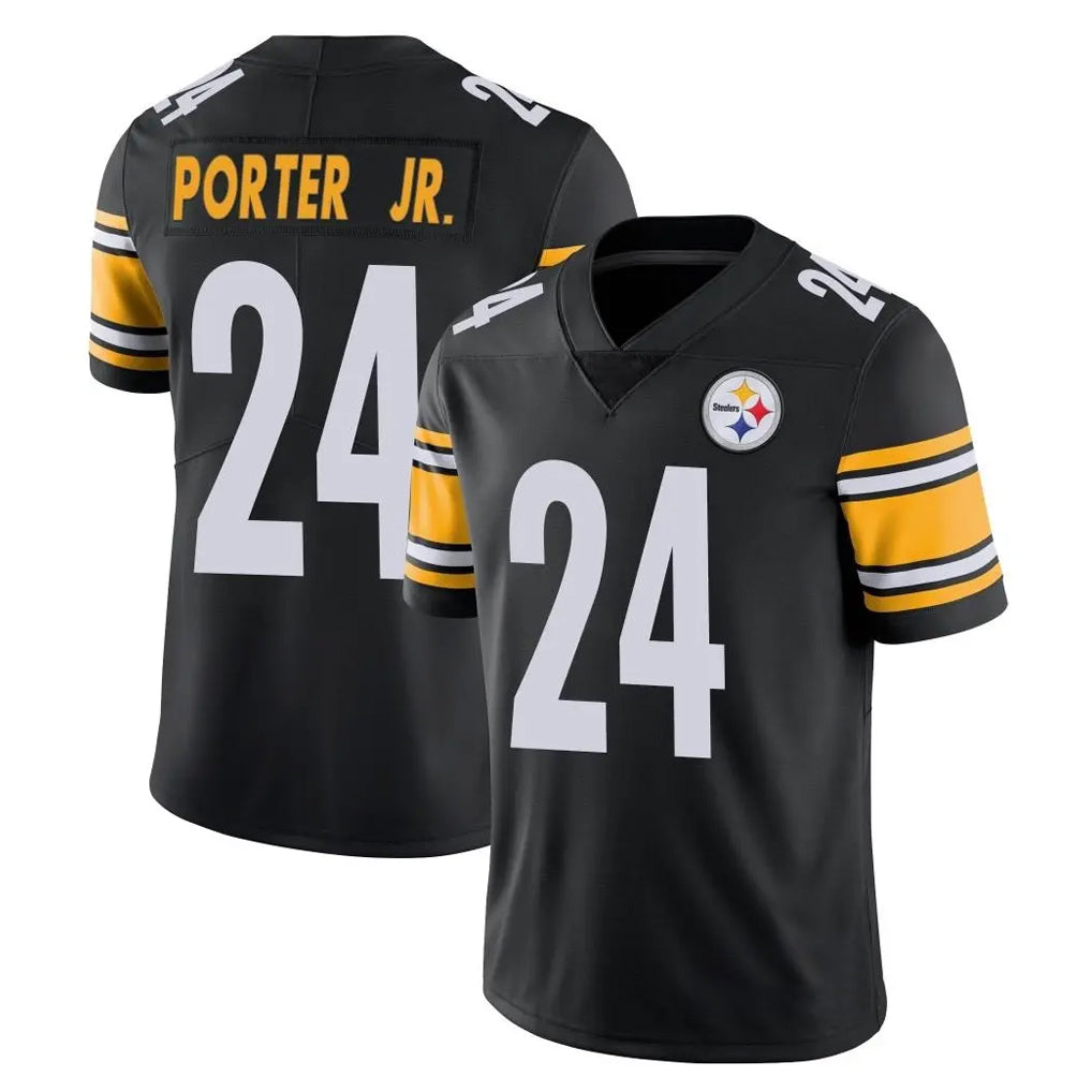 Punc P.Steelers #24 Joey Porter Jr. Player Black Limited Vapor Untouchable Home Game Stitched Jerseys