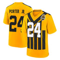Punc P.Steelers #24 Joey Porter Jr. Player Gold Limited 1933 Throwback Home Game Stitched Jerseys