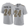 Punc P.Steelers #24 Joey Porter Jr. Player Gray Atmosphere Fashion Home Game Stitched Jerseys