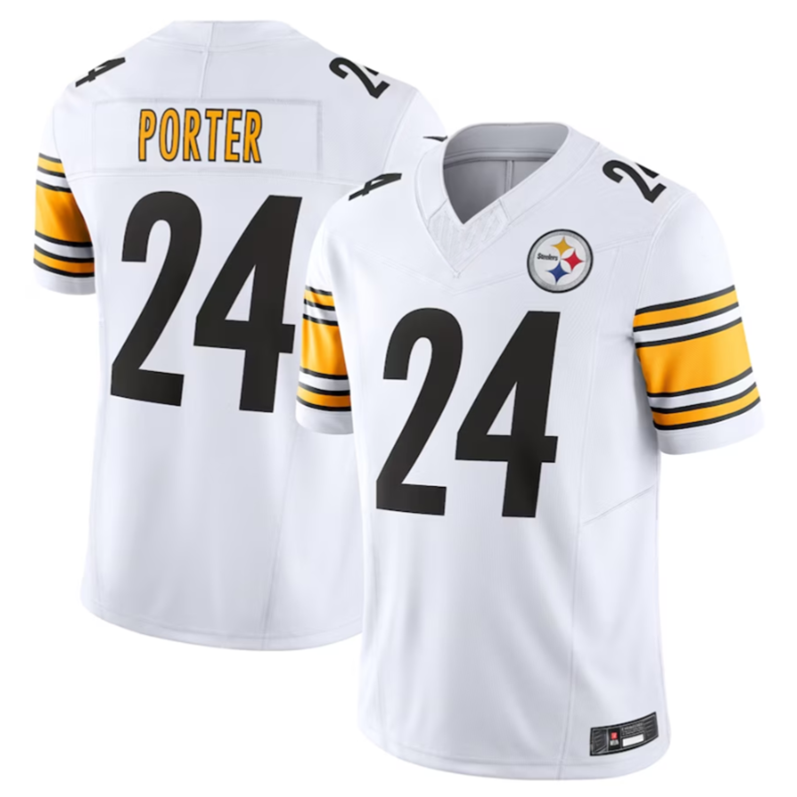 Punc P.Steelers #24 Joey Porter Jr. Vapor F.U.S.E. Limited Home Stitched Jerseys