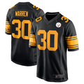 Punc P.Steelers #30 Jaylen Warren Black Alternate Game American Stitched Jersey