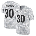 Punc P.Steelers #30 Jaylen Warren Player Arctic Camo Salute to Service Limited Stitched Jerseys